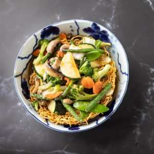 Vegetables Crispy Noodle (broccoli, zucchini, carrot)